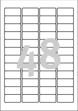Etiketa Avery Zweckform ZF L6113 4, 45.7 x 21.2 mm
