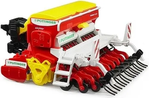 Lodër Bruder Harrow Potinger Vitasem 302ADD, e kuqe - 3
