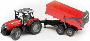 Traktor lodër Bruder Massey Ferguson 7480, i kuq