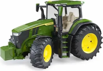 Lodër traktor Bruder John Deere 7R 350, shkalla 1:16, plastikë, jeshil