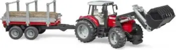 Traktor lodër Bruder Massey Ferguson, me ngarkues përpara