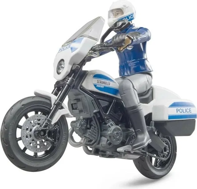Lodër për fëmijë motiçikletë e policisë Bruder Scrambler - 3