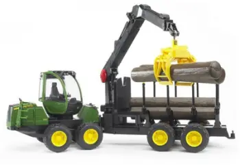 Makinë lodër Bruder John Deere 1210E, i gjelbër