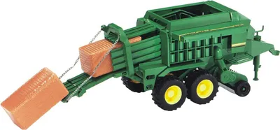 Lodër automjet Bruder John Deere Big Balepress, i gjelbër - 1