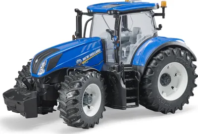 Lodër traktor Bruder New Holland, e kaltër - 1