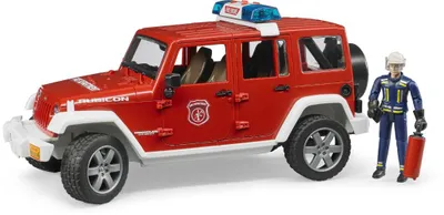 Lodër makinë zjarrfikësash Bruder Professional Series Jeep Wrangler Unlimited Rubicon, e kuqe - 1