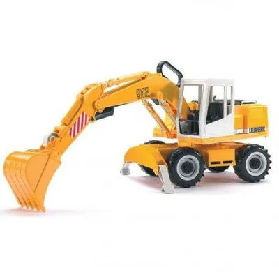 Lodër për fëmijë Bruder Excavator Liebherr 912, e verdhë - 1