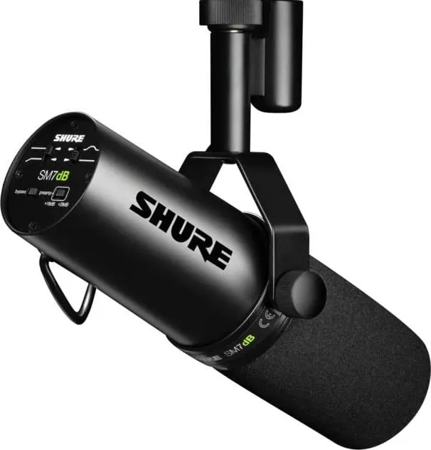Mikrofon dinamik me parapërforcues, Shure SM7dB, XLR, i zi - 3
