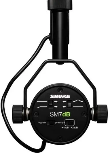 Mikrofon dinamik me parapërforcues, Shure SM7dB, XLR, i zi - 5