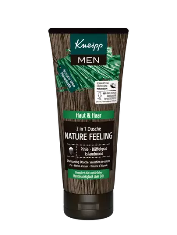 Shampo dushi Kneipp 2n1 Nature Feeling Men, 200 ml