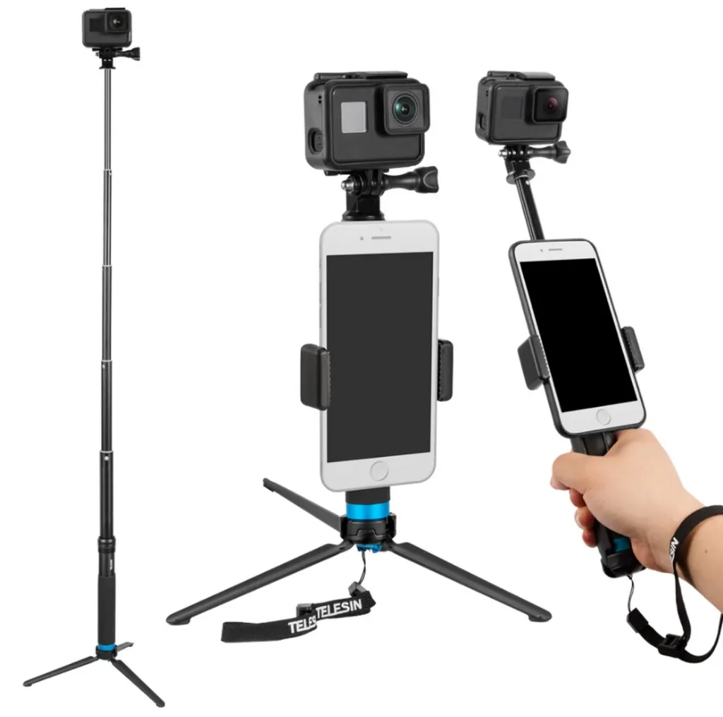 Shkop për selfie Telesin me trekëmbësh, i zi - 3