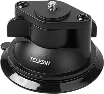 Set bazë magnetike dhe me vakum për kamera sportive Telesin MAG-003, për Insta360 GO 3, e zezë