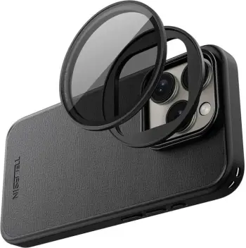 Filtër VND për kamera celulari, Telesin, P10-FLT-01, për iPhone 15 Pro/Pro Max, 58mm, i zi