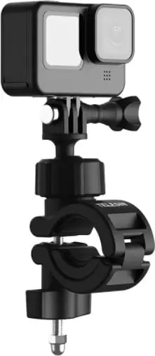 Mbajtëse timoni për kamera sportive 360° Telesin DJ-HBM-001, për biçikletë/motocikletë, diametër 20–32 mm, e zezë