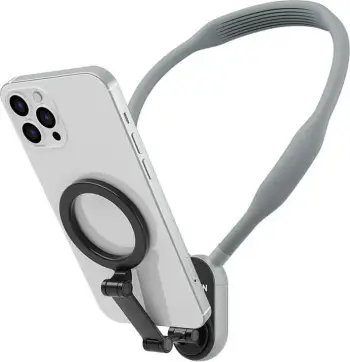 Mbajtës magnetik për qafë Telesin MNM-002 për iPhone 12-16, Gri