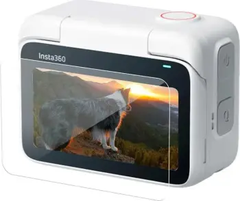 Mbrojtës xhami i temperuar ekran + lente, Telesin IS-FLM-001, për Insta360 GO 3, transmittim 99%, 35.5×56 mm + Ø17 mm, set