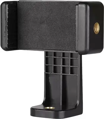 Mbajtës telefoni rrotullues, Telesin PJ-TRP-002, rrotullim 360°, filetë 1/4", cold shoe, kompatibilitet me shumicën e telefonave, e zezë