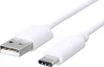 Kabllo USB-C në USB-A C-Tech, 2m, e bardhë
