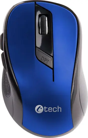 Maus C-Tech WLM-02B, wireless, USB, i zi dhe i kaltërt