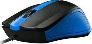 Maus C-Tech WM-01B, me kabllo, USB, i zi dhe i kaltërt - 1