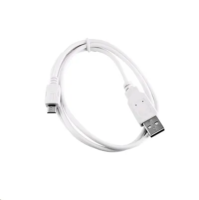 Kabllo C-Tech USB A - MicroUSB CB-USB2M-20W, 2m, e bardhë - 1