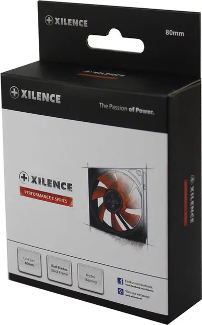 Ftohës Xilence Performance C, 80 mm, i kuq / i zi - 3