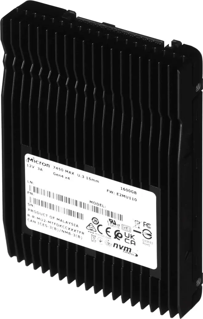 Disk SSD Micron 7450 MAX, 1.6TB, U.3 PCIe - 2