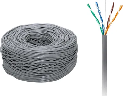 Kabllo rrjeti CABLETECH UTP Cat5e, bakri, 305m, gri - 1