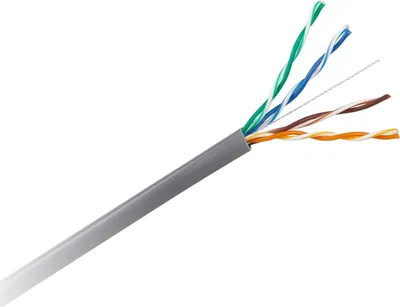 Kabllo rrjeti CABLETECH UTP Cat5e, bakri, 305m, gri - 2