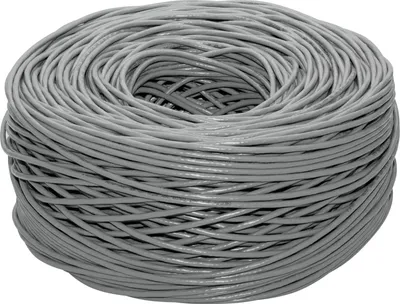 Kabllo rrjeti CABLETECH UTP Cat5e, bakri, 305m, gri - 3