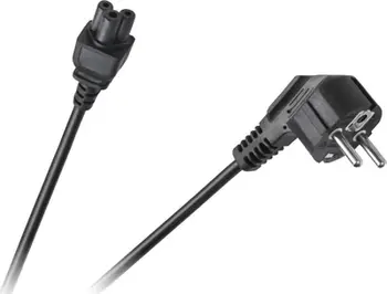 Kabllo rryme Cabletech Eco Line, për laptop, prizë tre gjethe, 1.5m, e zezë
