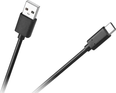 Kabllo USB Cabletech KPO3859-3, USB-A në USB-C, 3 m, e zezë - 1