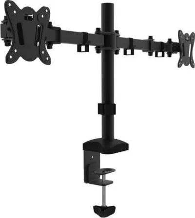Mbajtëse Cabletech për 2 monitorë UDT-C024 13-27 ", e zezë - 2