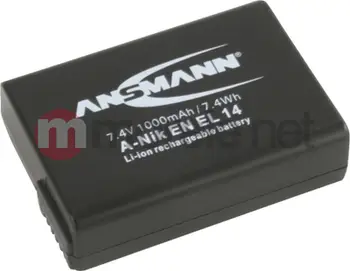 Bateri Li-ion për kamerë Nikon Ansmann, 7.4V, 1000mAh