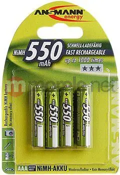Bateri AAA Ansmann MaxE AAA / R03 550mAh, 4copë