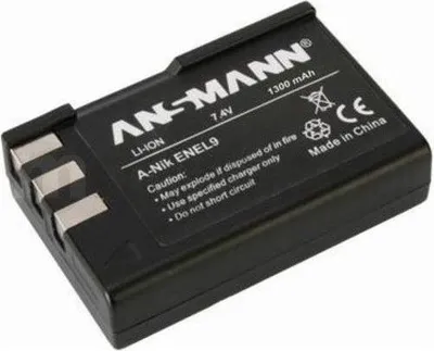 Bateri për kamerë Ansmann A-Nik EN EL 9 neue Version, 1300 mAh - 1