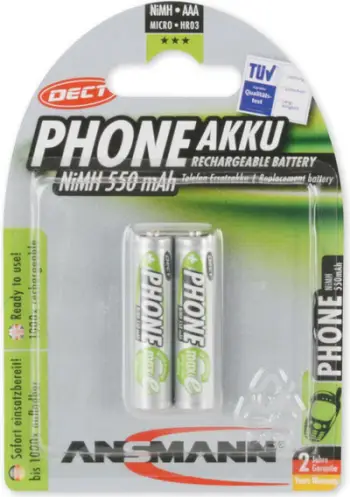 Bateri Telefonike Ansmann AAA / R03 550 mAh, 2 copë