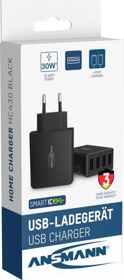 Karikues Ansmann HC430, 4x USB-A , 3 A, 30 W - 8
