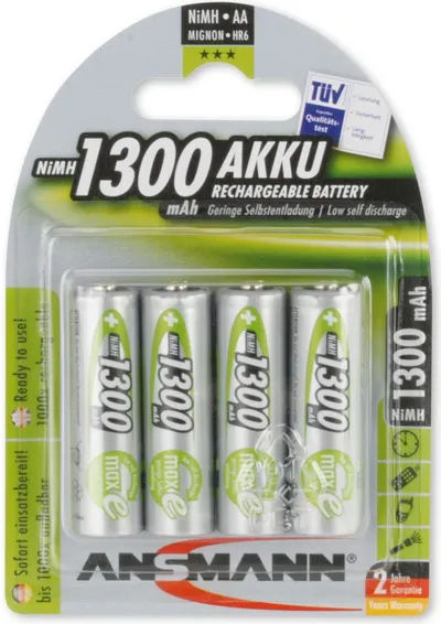 Bateri Ansmann AA / R6, 1300mAh, 4 copë - 1