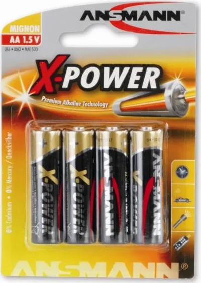 Bateri Ansmann X-Power AA/R6, 4 copë - 1