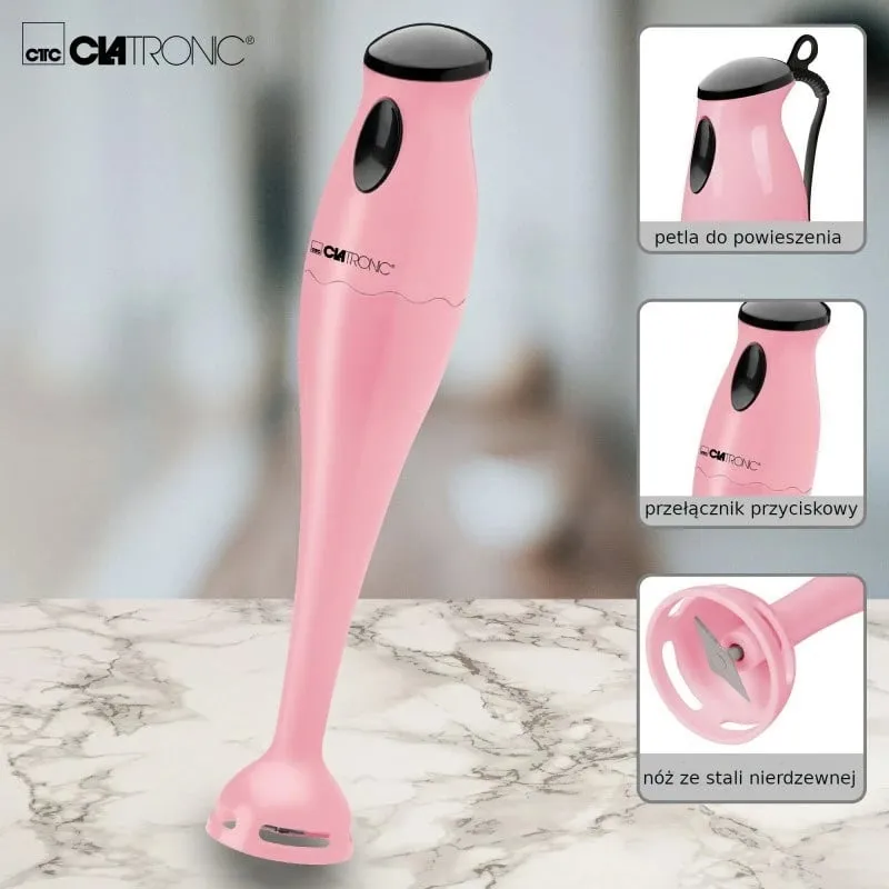 Blender dore Clatronic SM 3577, 180W, 0.5L, rozë - 4