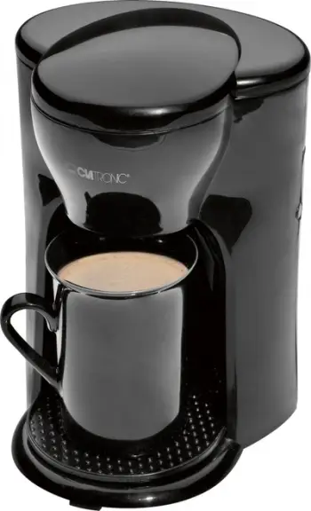 Aparat për kafe Clatronic, 300 W, 150 ml, i zi