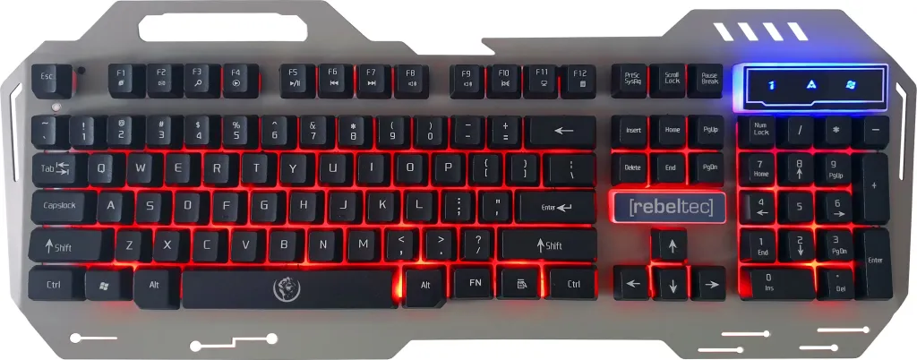 Tastierë Rebeltec Discovery 2, US, RGB, e zezë - 1