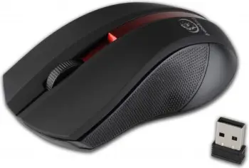 Maus Rebeltec Galaxy, wireless, USB, i zi dhe i kuq