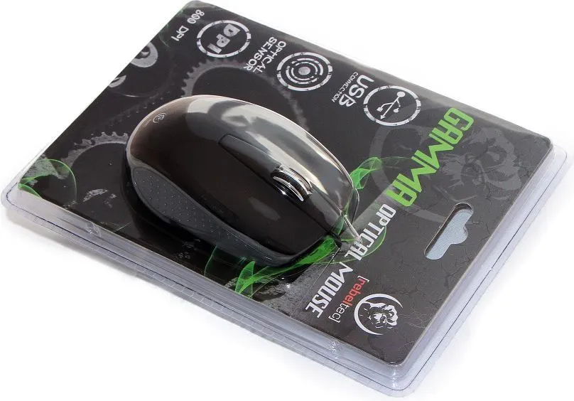 Maus Rebeltec Gamma, me kabllo, USB, i zi - 3