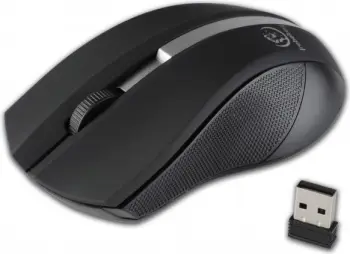 Maus Rebeltec Galaxy, wireless, USB, i zi dhe i argjendtë