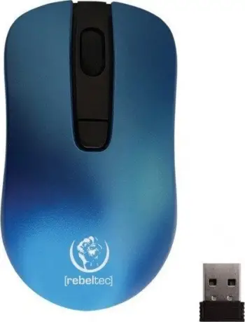 Maus Rebeltec Star, wireless, USB, i kaltërt
