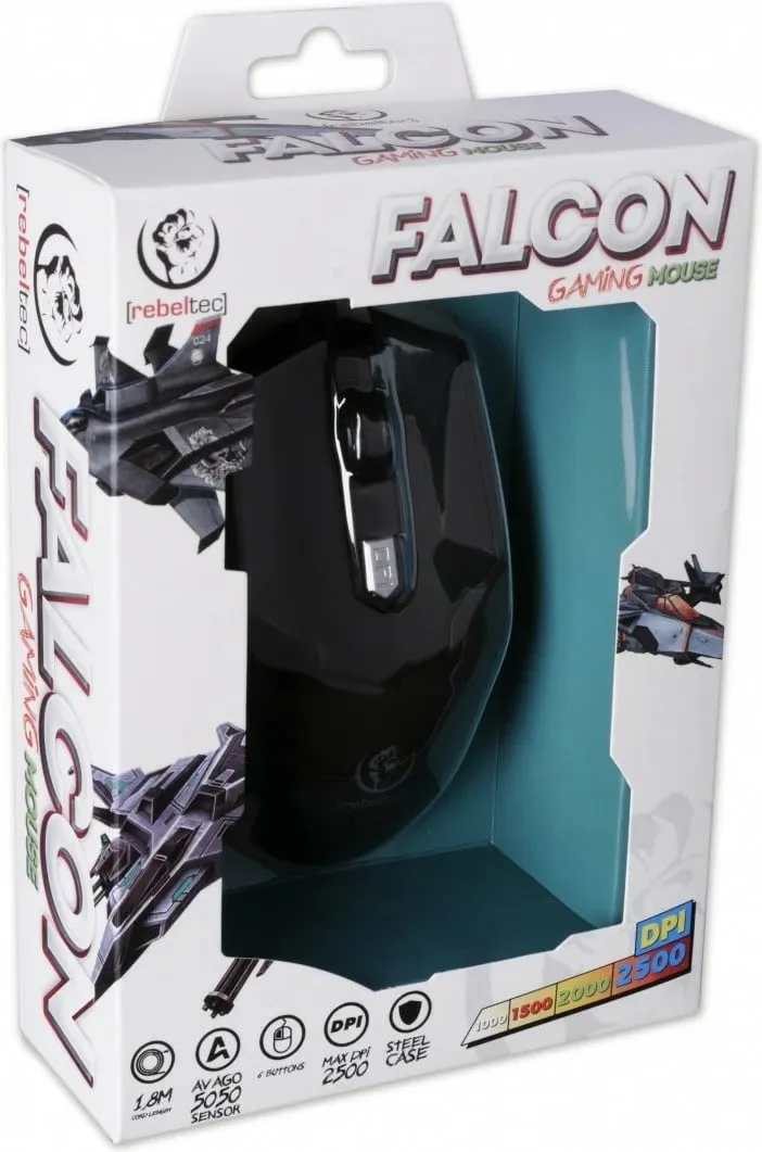 Maus FALCON Rebeltec, LED, optik, i zi - 2