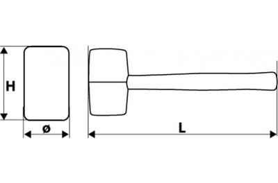 Çekiç gome Topex, 63 mm - 2