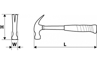 Çekiç Topex, 450 g, 332 mm - 2